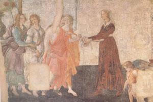 Sandro Botticelli A Young Woman Receives Gifts from Venus and the Three Graces (mk05) china oil painting image